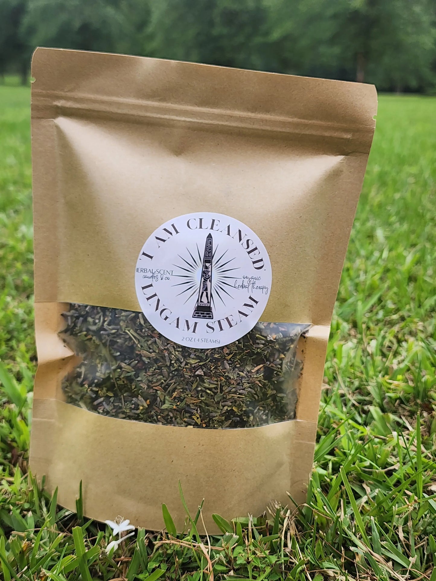 Organic Lingam Herbal Blend - "I AM CLEANSED" - Male Prostate Steaming Herbs Herbal Scent Candles & Co.