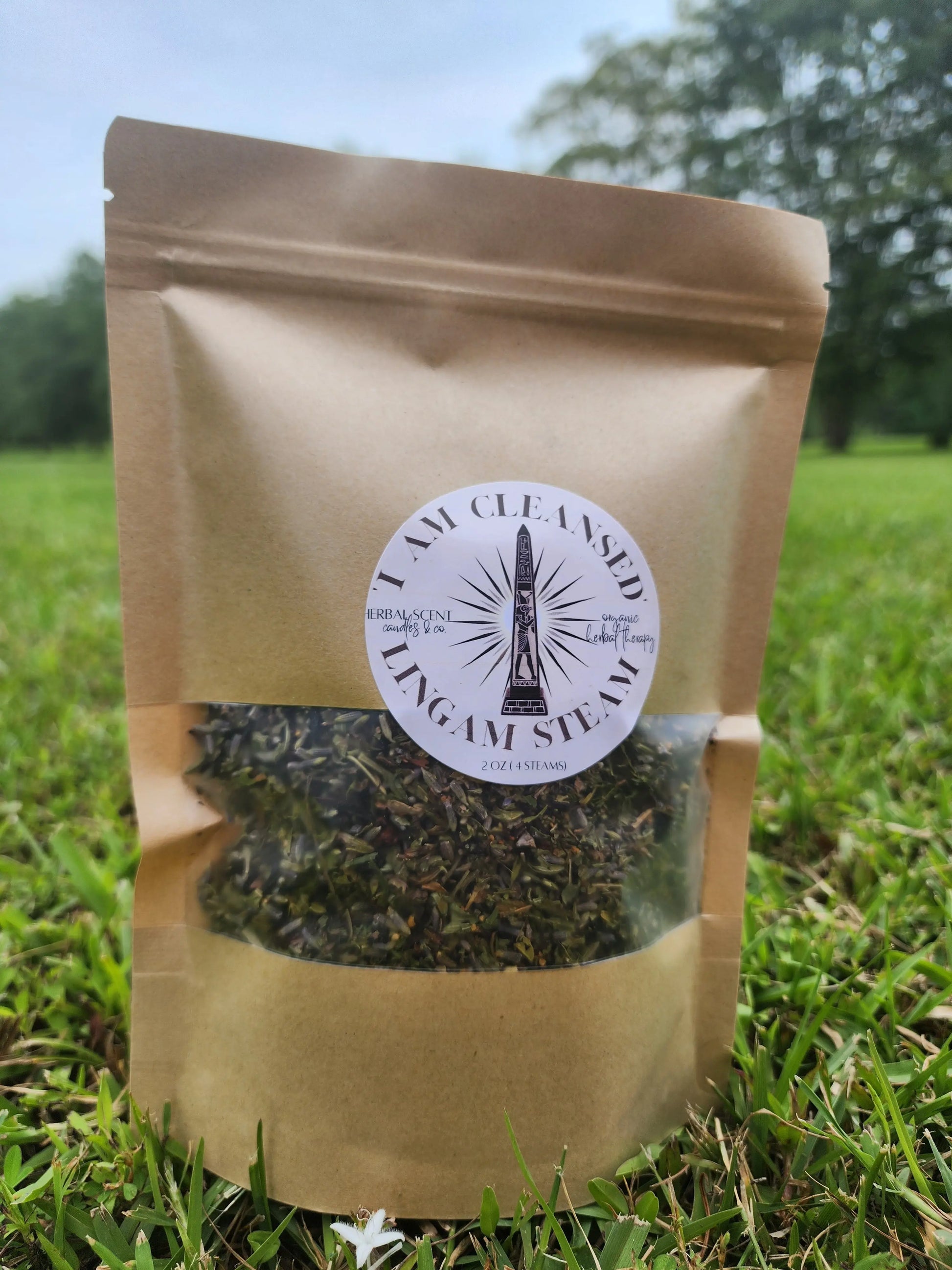 Organic Lingam Herbal Blend - "I AM CLEANSED" - Male Prostate Steaming Herbs Herbal Scent Candles & Co.