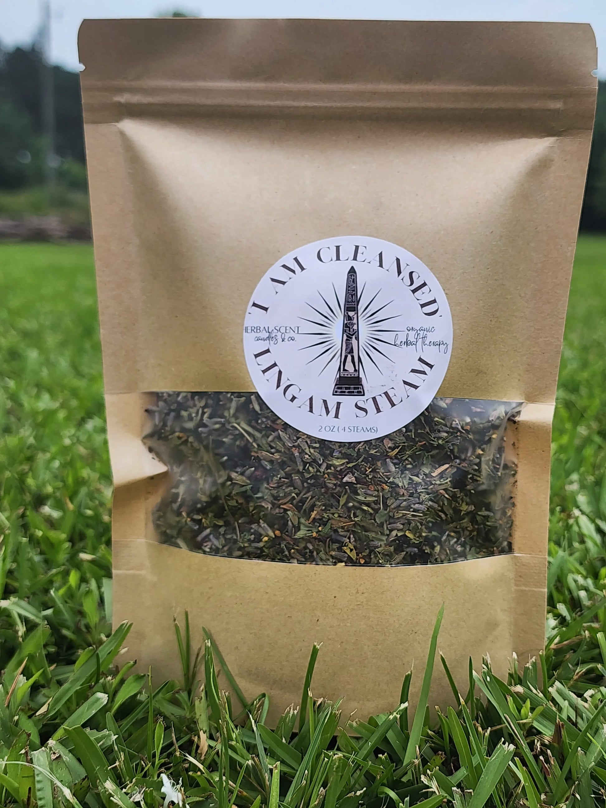 Organic Lingam Herbal Blend - "I AM CLEANSED" - Male Prostate Steaming Herbs Herbal Scent Candles & Co.