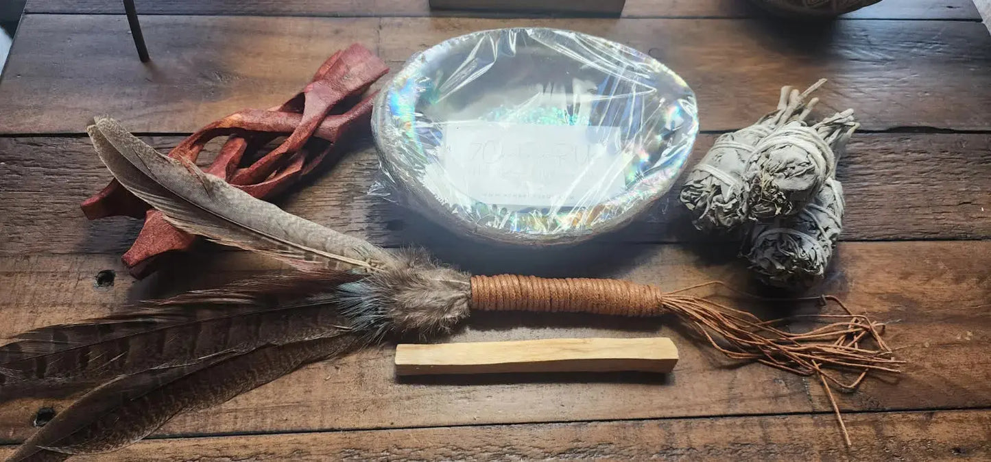 Authentic Abalone Shell Smudge Bowl – Extra Large (6–7 inches) 7chakrasrus
