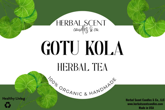 Organic Gotu Kola Herbal Tea Herbal Scent Candles & Co.