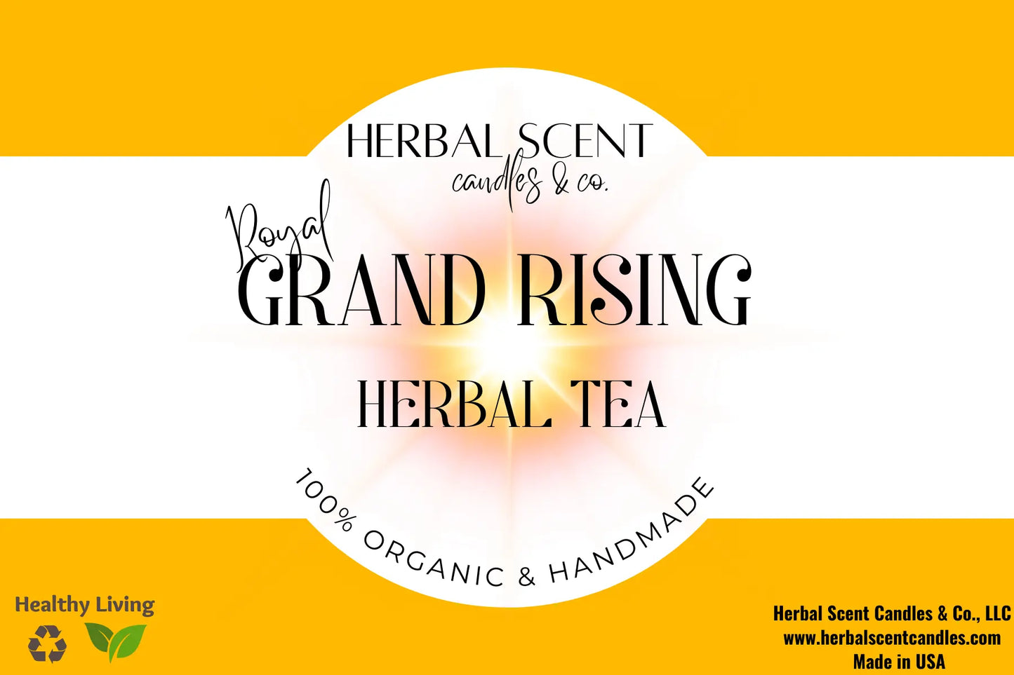 Grand Rising Herbal Tea Herbal Scent Candles & Co.