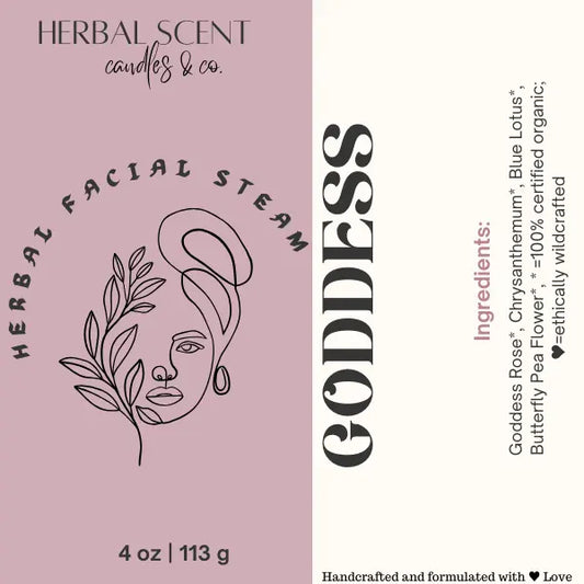 "Goddess" Herbal Facial Steam Herbal Scent Candles & Co.