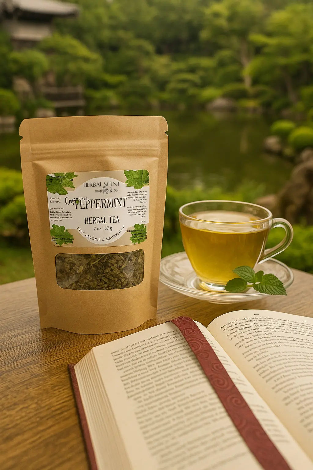 Organic Peppermint Loose Herbal Tea Herbal Scent Candles & Co.