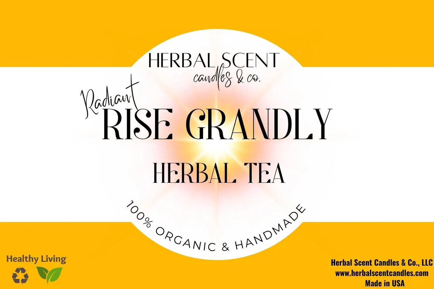 Rise Grandly Herbal Tea Herbal Scent Candles & Co.