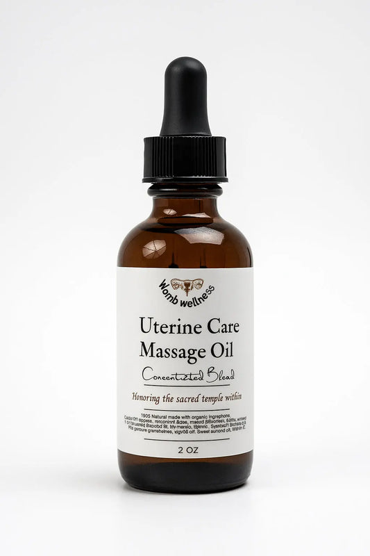 Uterine Care Massage Oil โ Concentrated Blend Herbal Scent Candles & Co.
