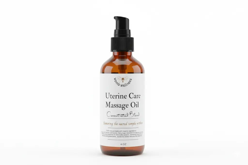 Uterine Care Massage Oil – Concentrated Blend Herbal Scent Candles & Co.