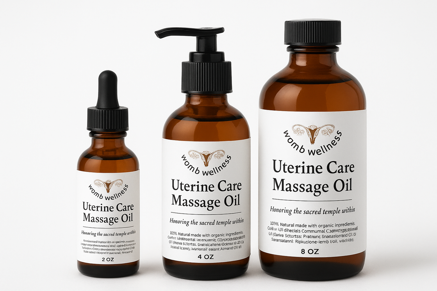 Uterine Care Massage Oil | Natural Menstrual & Fibroid Relief