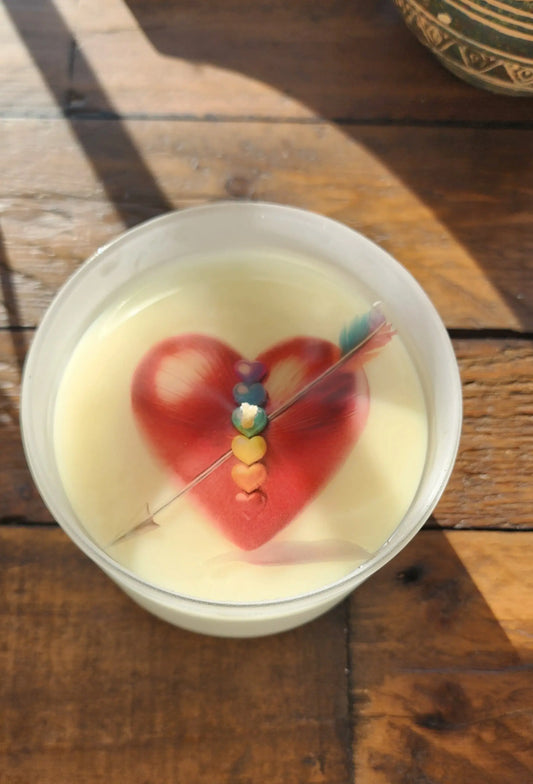 Flame of Love and Chakras Candle | Heartfelt Holiday Collection Herbal Scent Candles & Co.