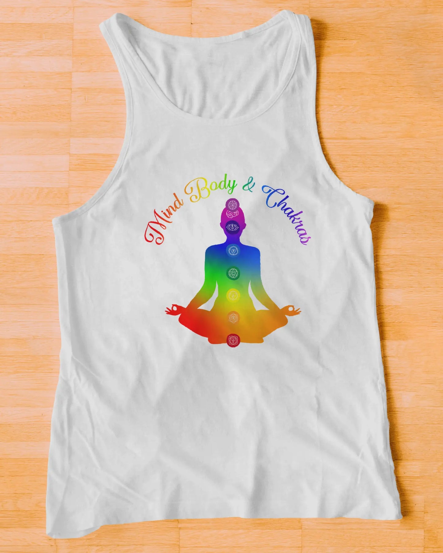 Mind Body & Chakras Women's Racerback Tank 7Suns Apparel