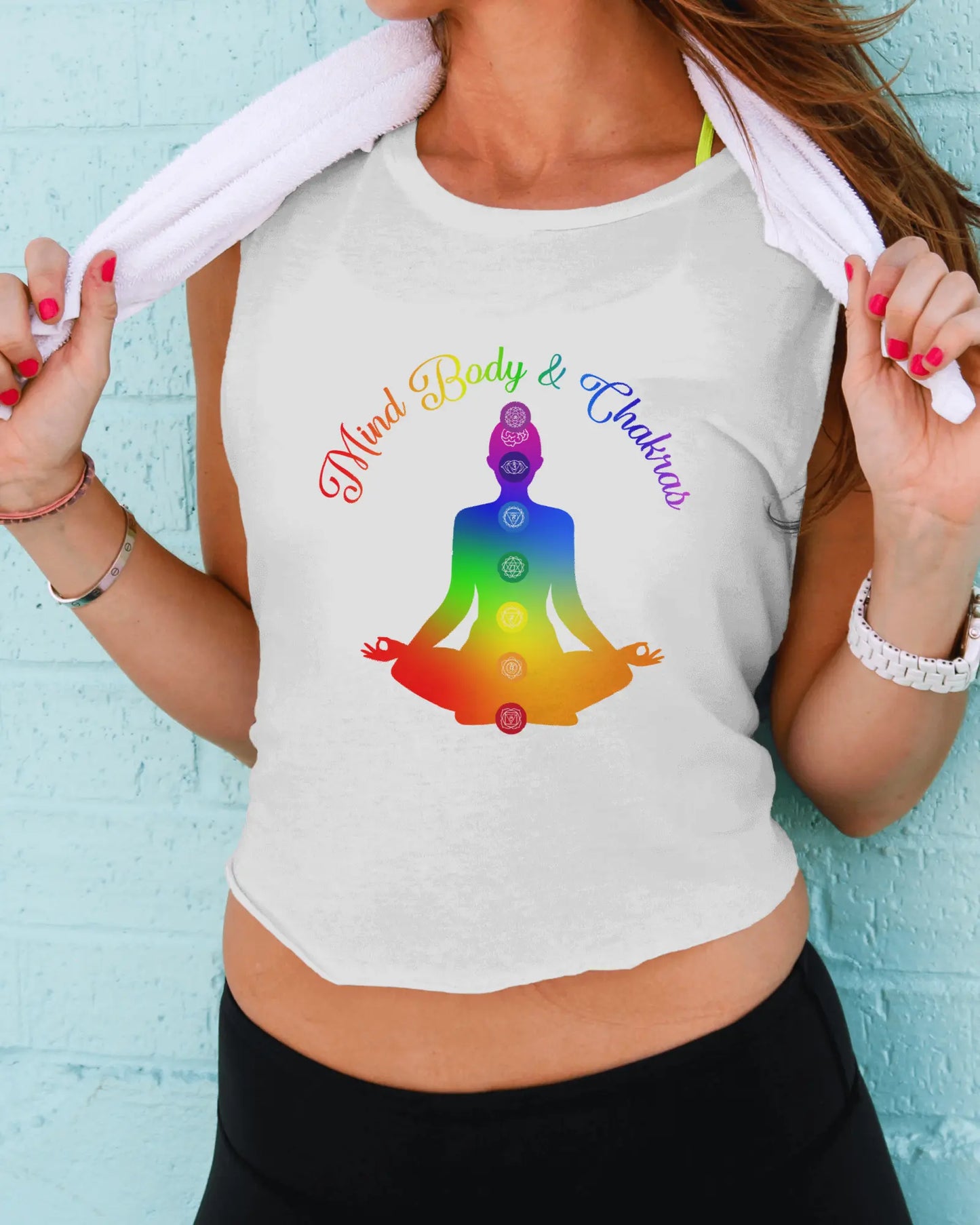 Mind Body & Chakras Women's Racerback Tank 7Suns Apparel