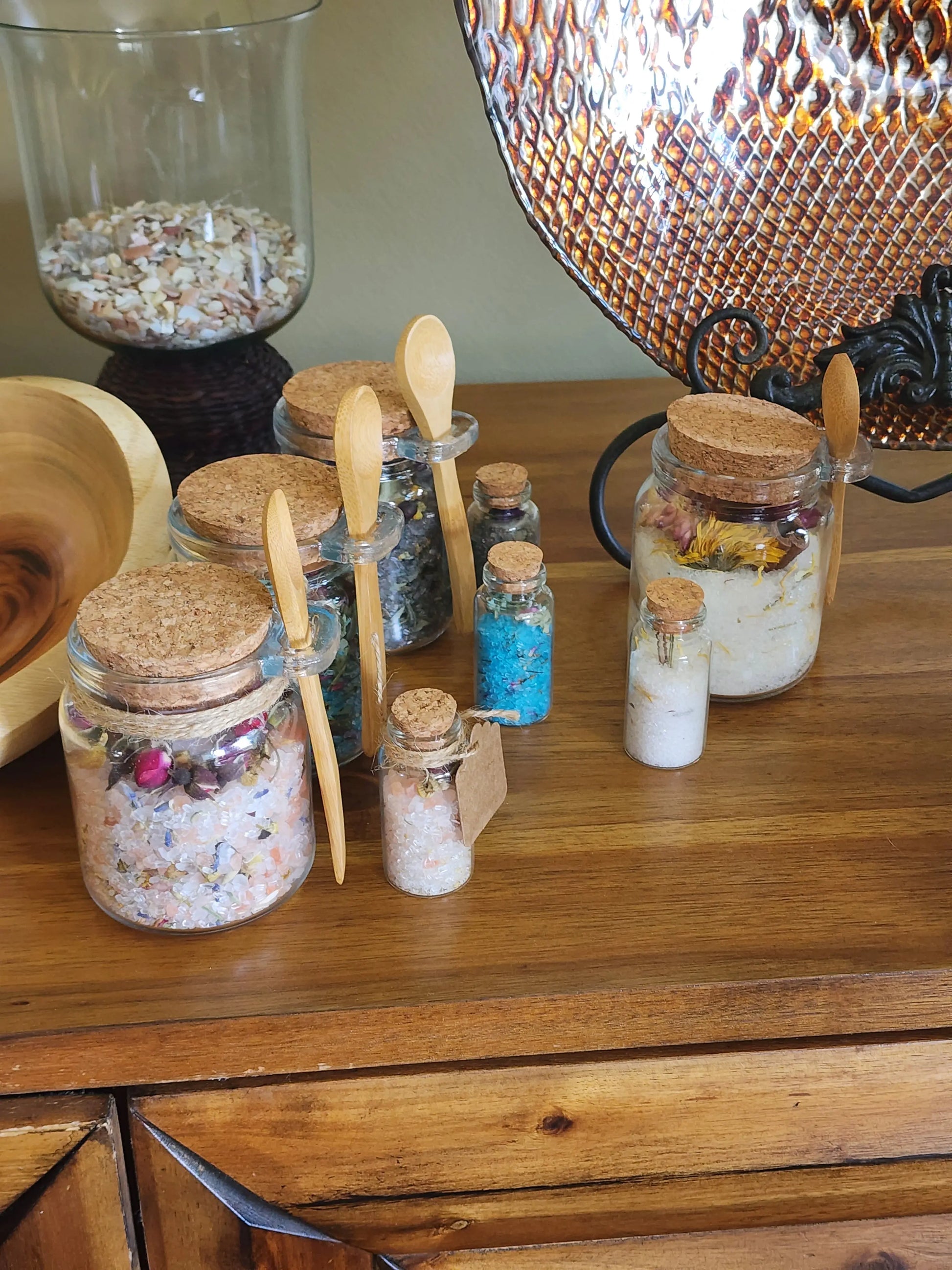 Moon Magic All-Natural Organic Crystal Bath Soak Herbal Scent Candles & Co.