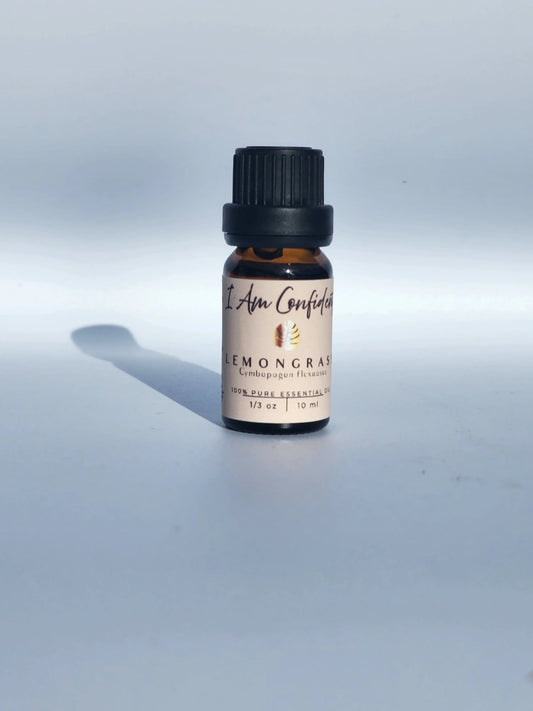 I AM CONFIDENT - Herbal Scent 100% Organic Lemongrass Essential Oil Herbal Scent Candles & Co.