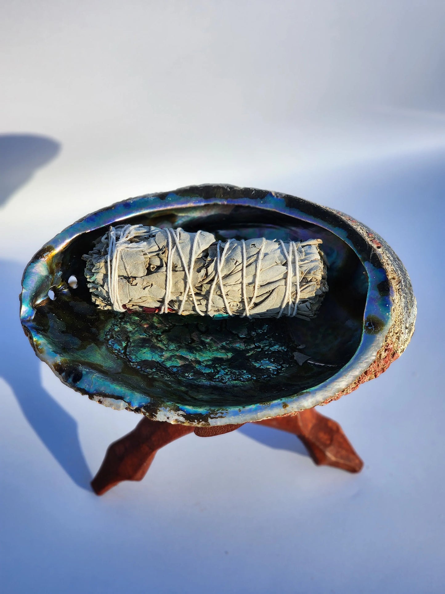 Handmade Wooden Cobra Tripod Stand | For Abalone Shells, Smudge Bowl, Crystal Balls 7chakrasrus