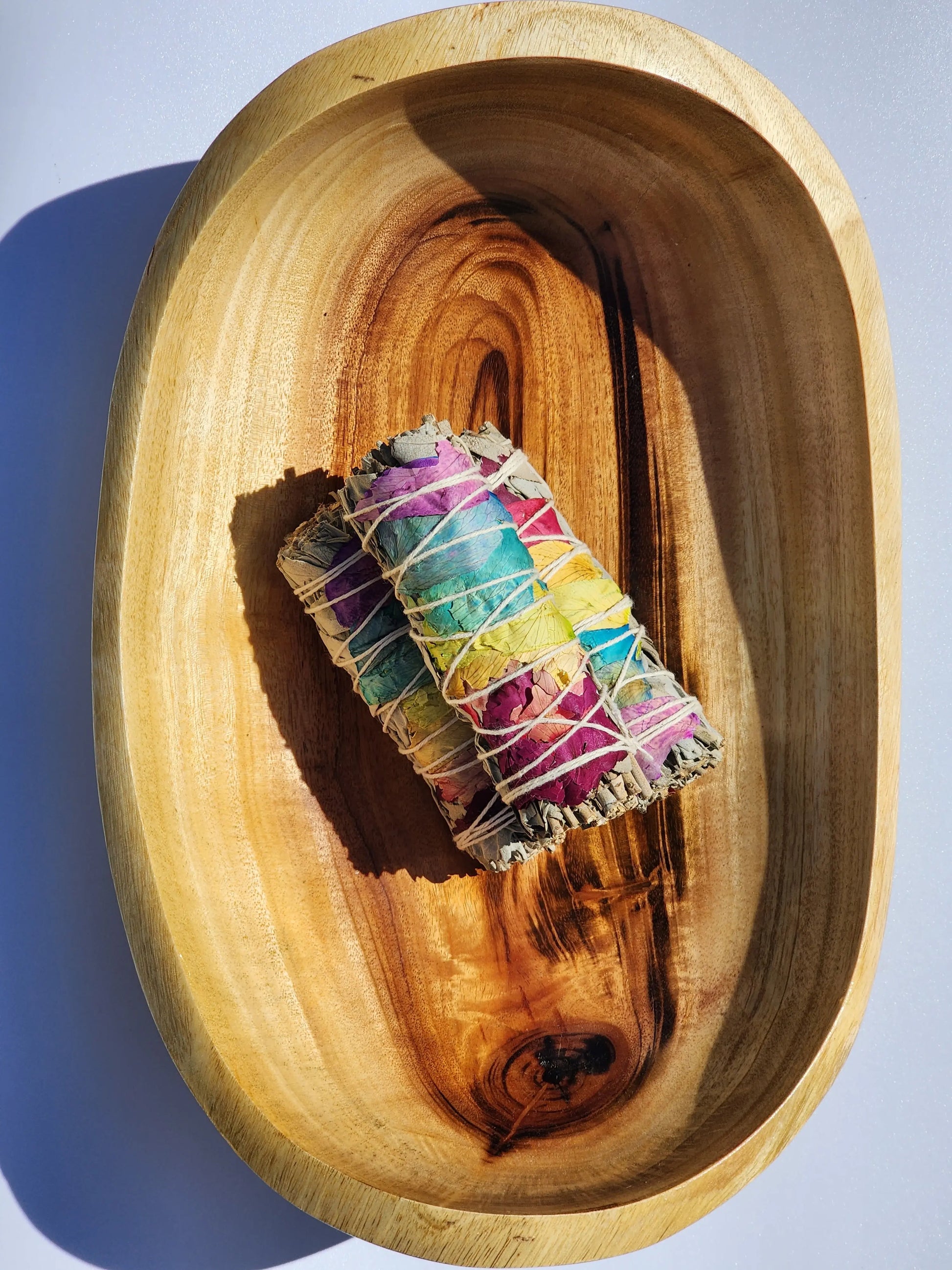 7Chakras Rose Petal White Sage Smudge Stick 7chakrasrus