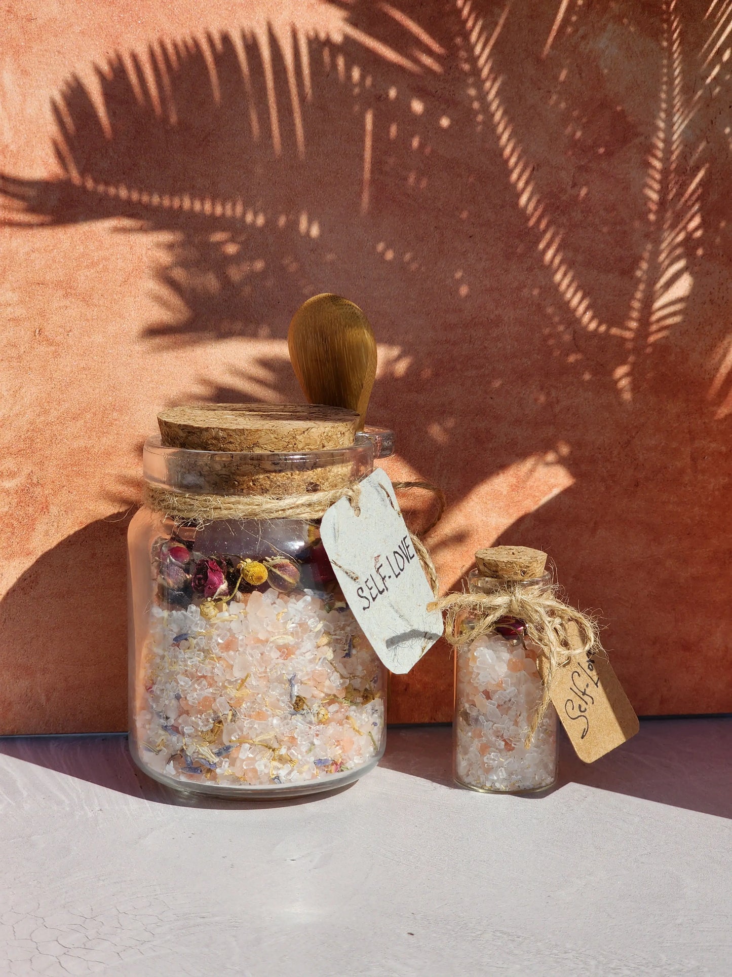 Self-Love All-Natural Organic Crystal Bath Soak Herbal Scent Candle & Co.