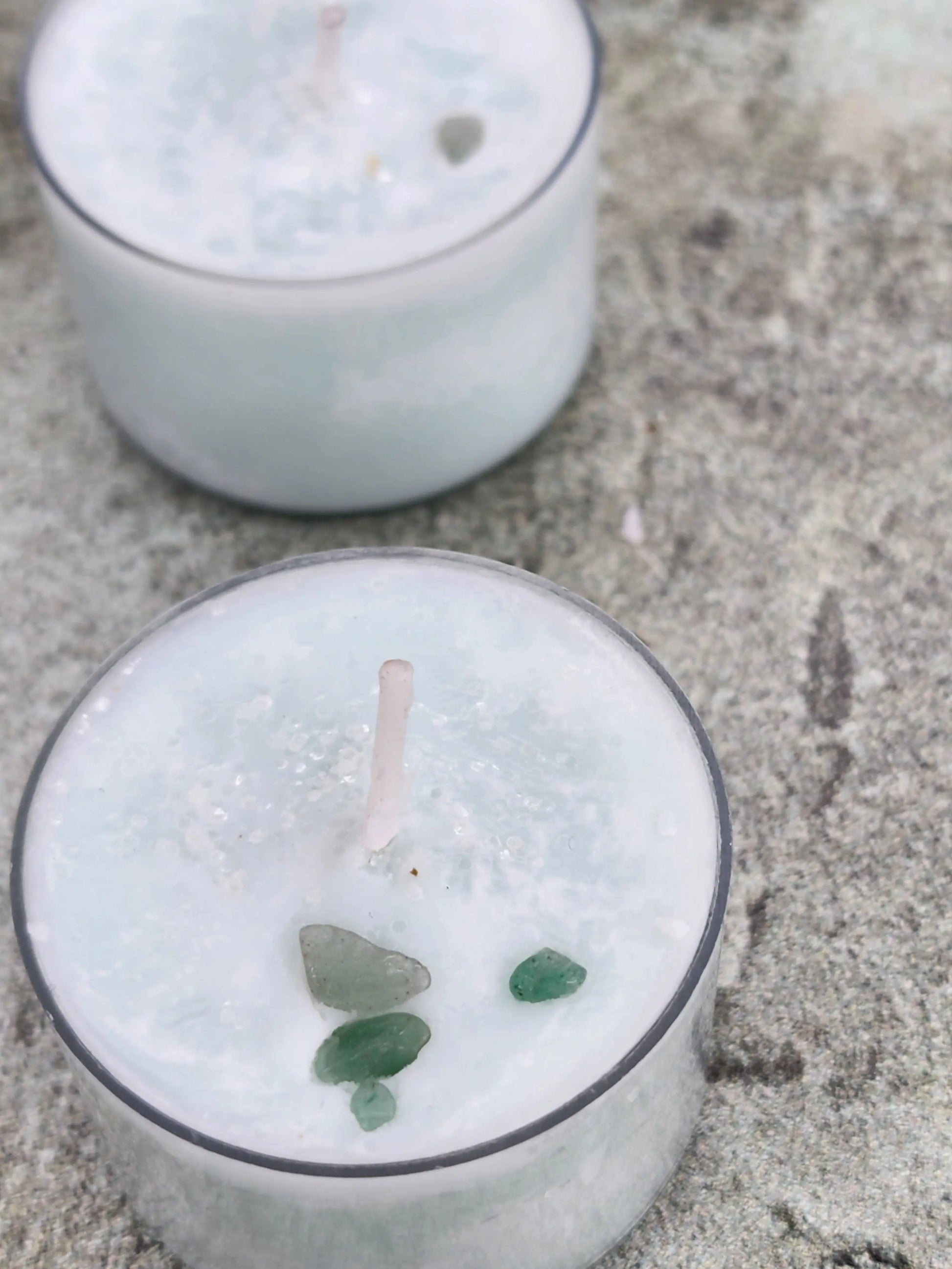 Crystal and Infused Tealights Herbal Scents Candle & Co.