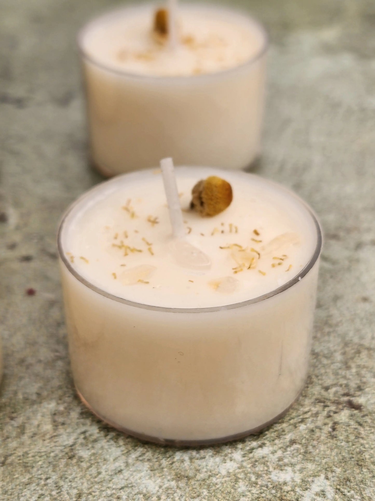 Crystal and Infused Tealights Herbal Scents Candle & Co.