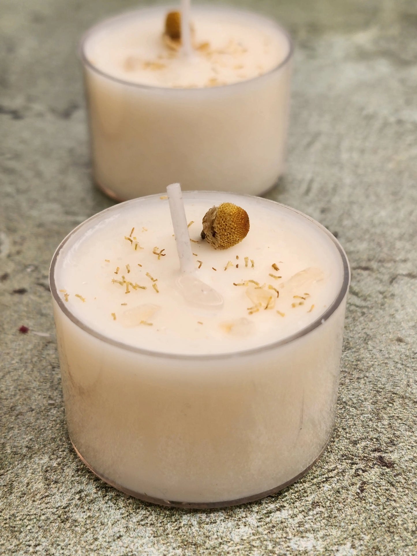 Crystal and Infused Tealights Herbal Scents Candle & Co.