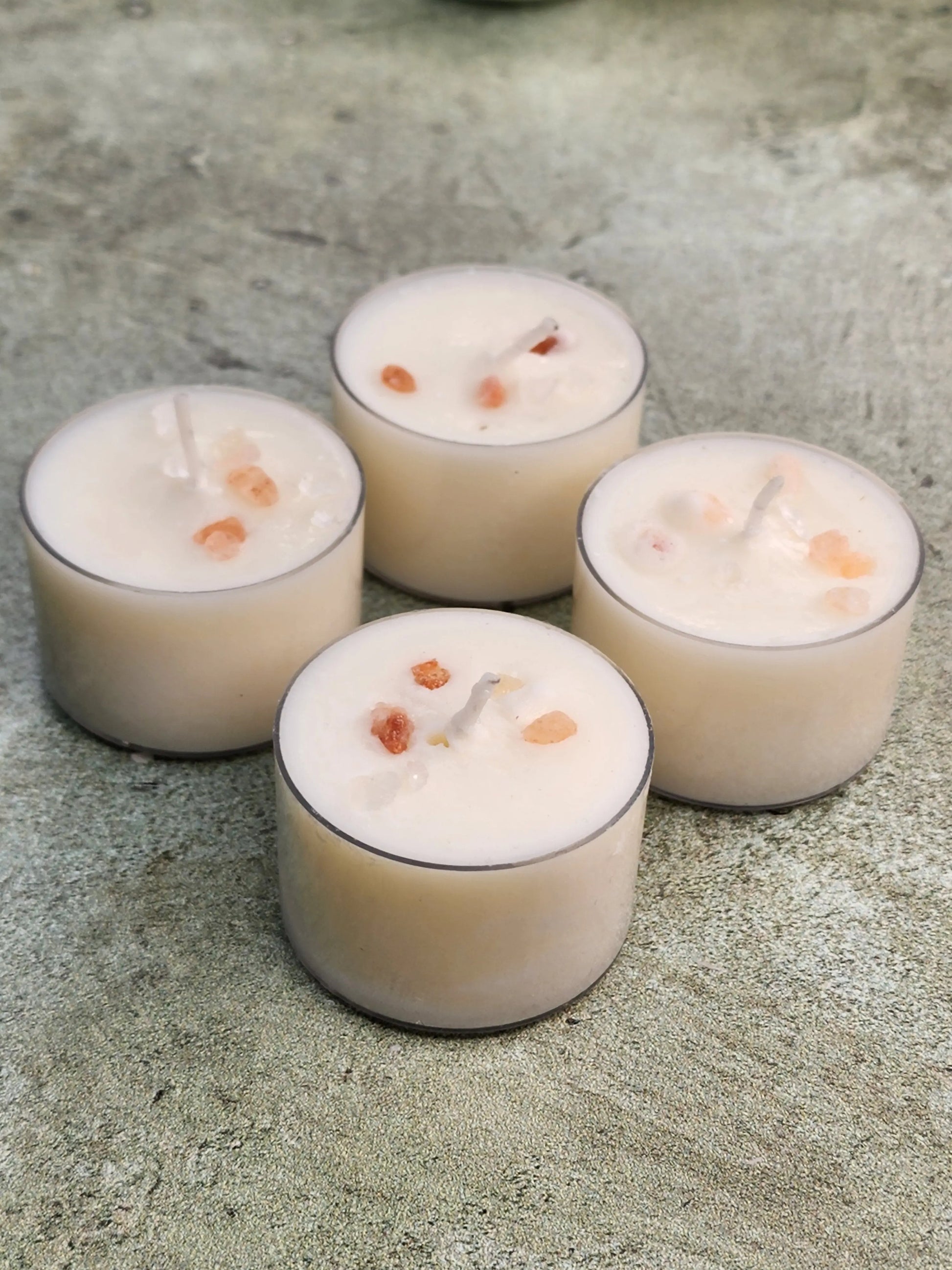 Crystal and Infused Tealights Herbal Scents Candle & Co.