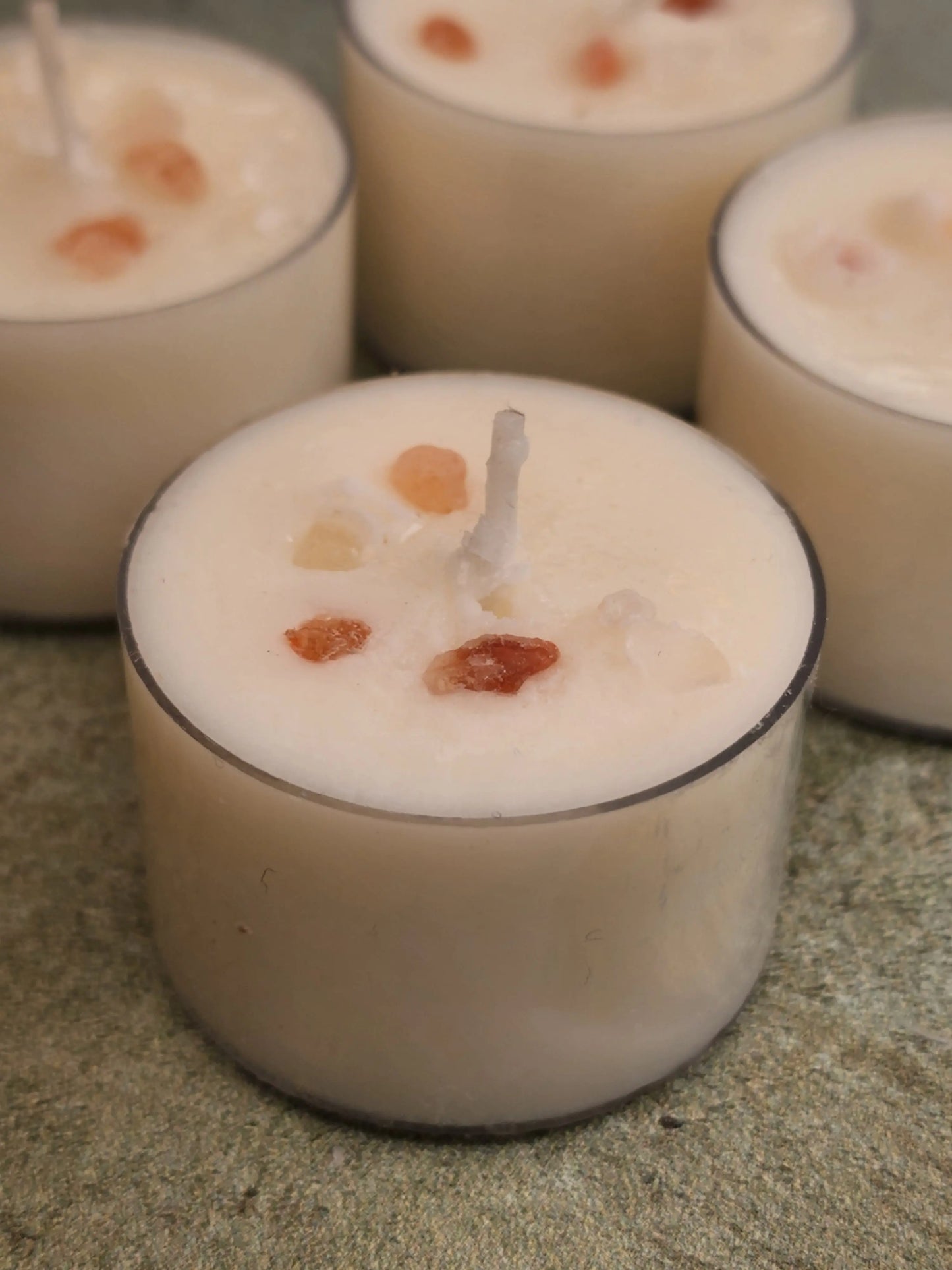 Crystal and Infused Tealights Herbal Scents Candle & Co.