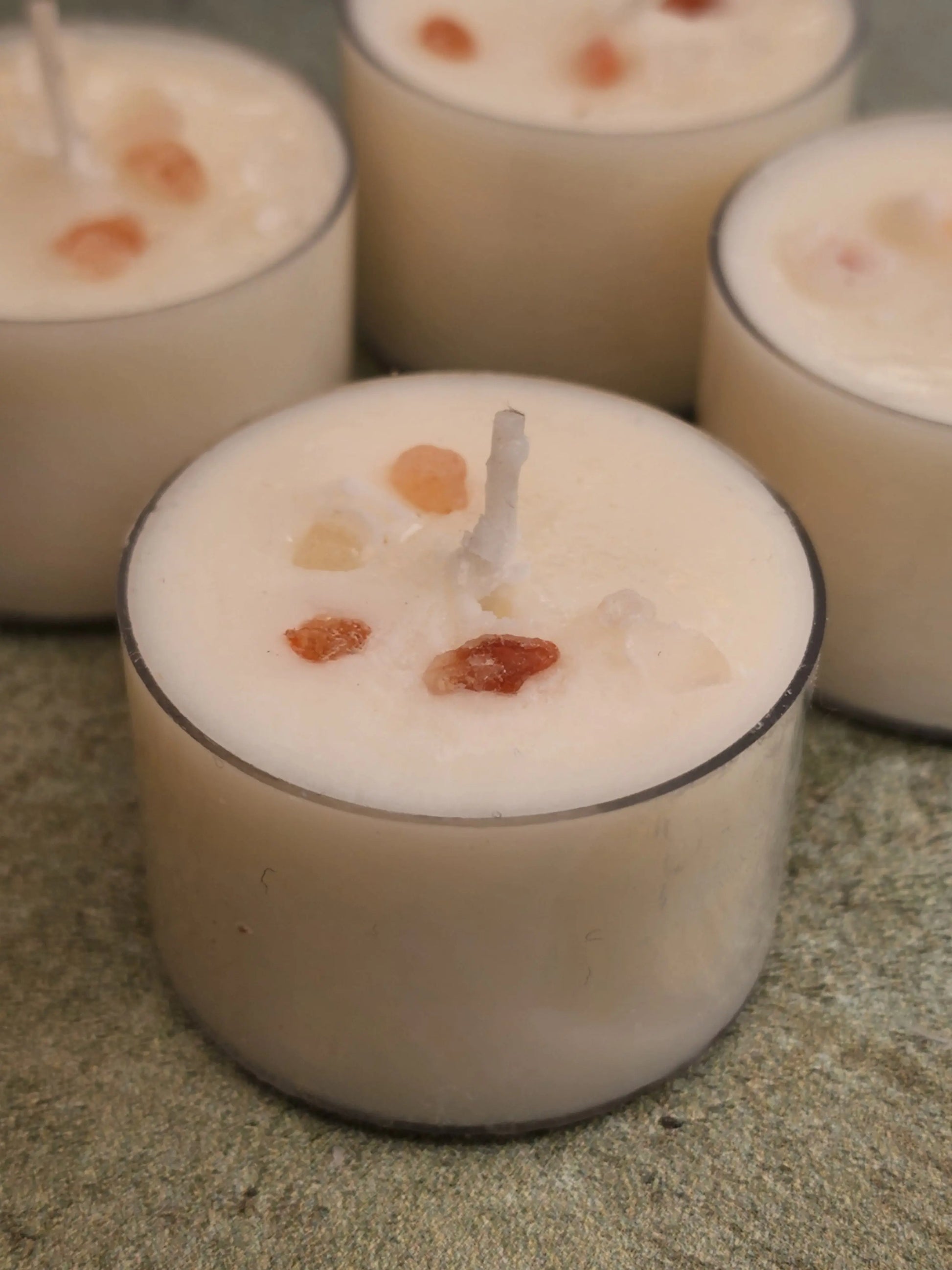 Crystal and Infused Tealights Herbal Scents Candle & Co.