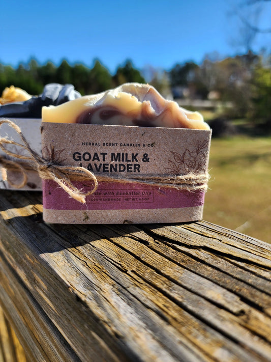 Goat Milk & Lavender Soap | Handmade Organic Soap Herbal Scent Candles & Co.