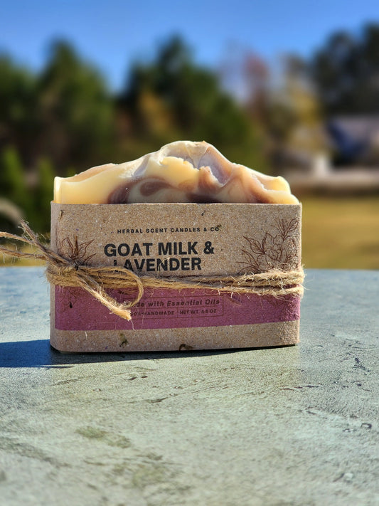 Goat Milk & Lavender Soap | Handmade Organic Soap Herbal Scent Candles & Co.