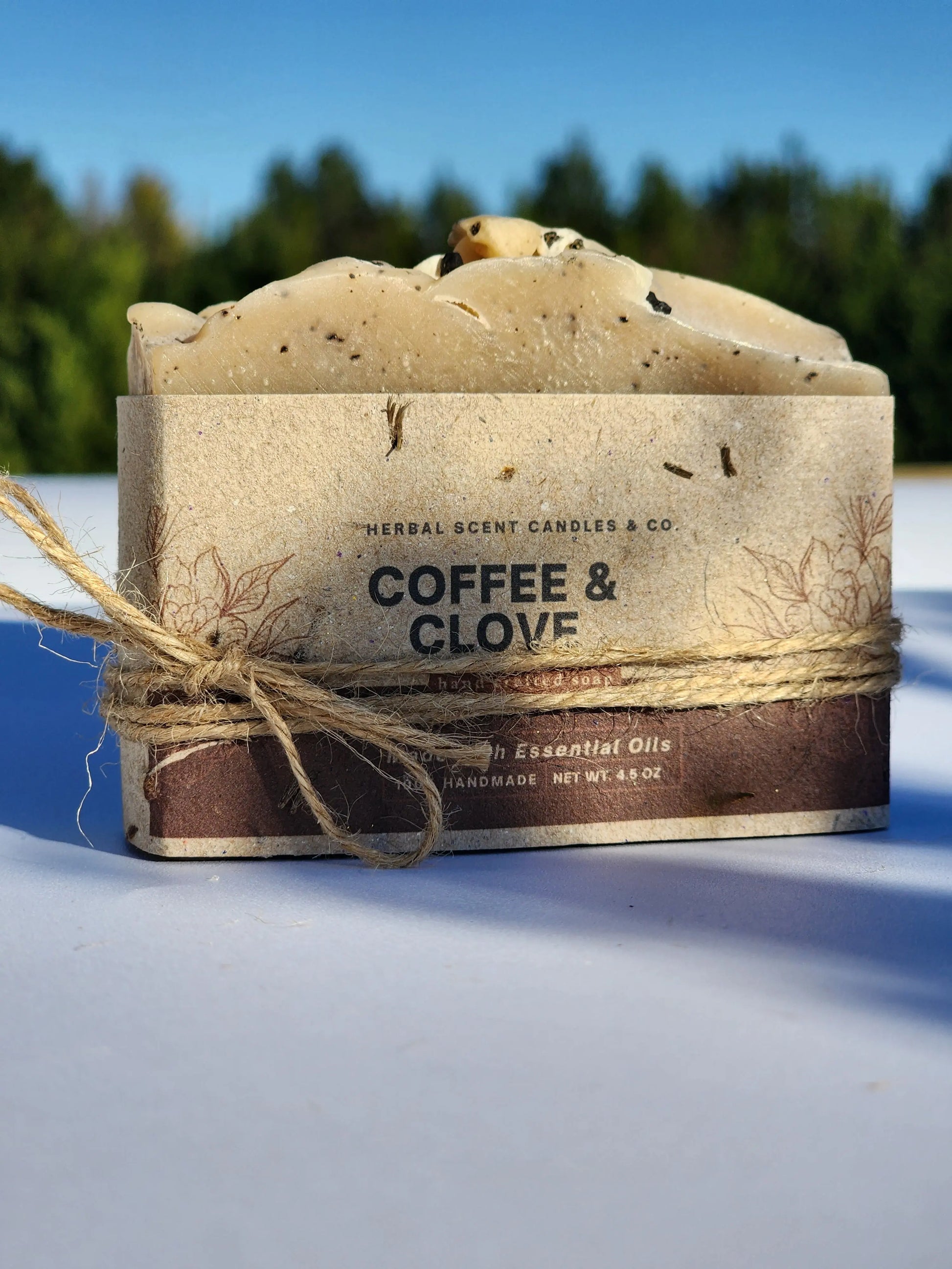 Natural Coffee & Clove Exfoliating Soap | Handmade Organic Soap Herbal Scent Candles & Co.
