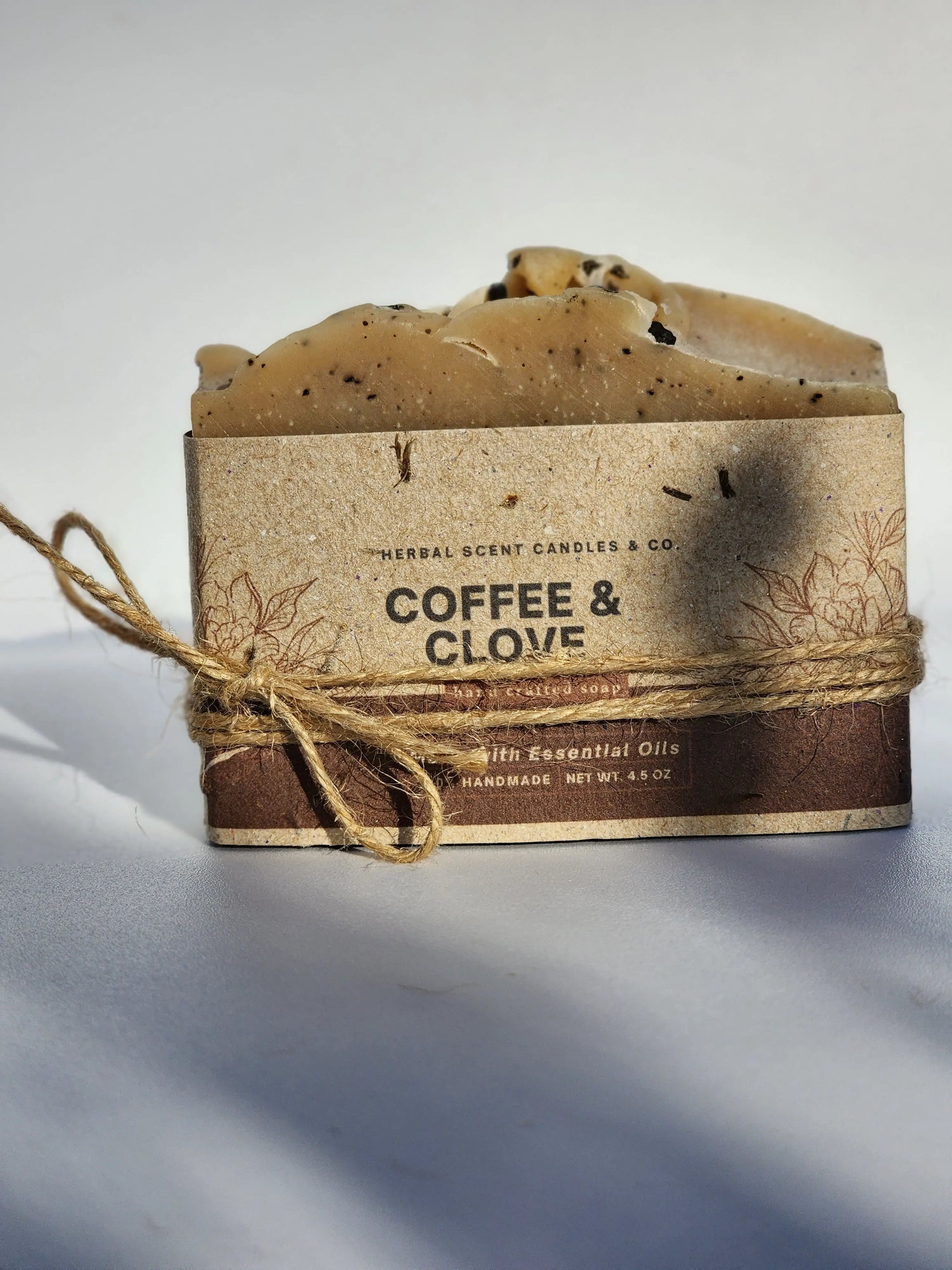 Natural Coffee & Clove Exfoliating Soap | Handmade Organic Soap Herbal Scent Candles & Co.