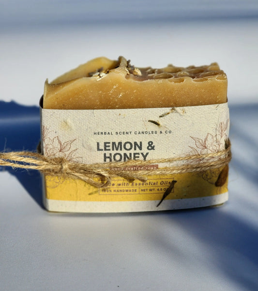 Lemon & Honey Soap | Handmade Organic Soap Herbal Scent Candles & Co.