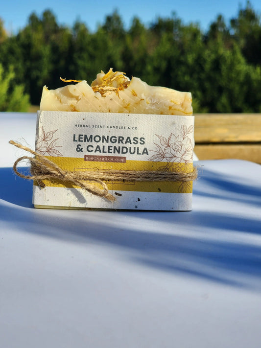 Lemongrass & Calendula Soap  | Handmade Organic Soap Herbal Scent Candles & Co.