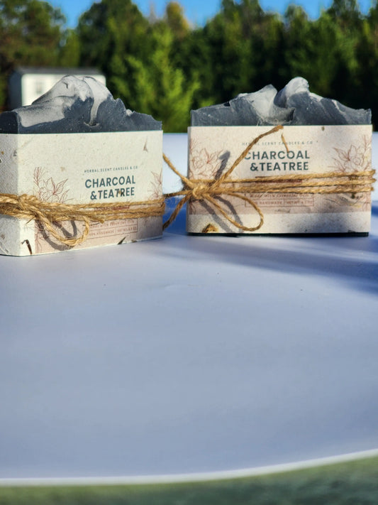Grounding Charcoal & Tea Tree Soap | Handmade Organic Soap Herbal Scent Candles & Co.