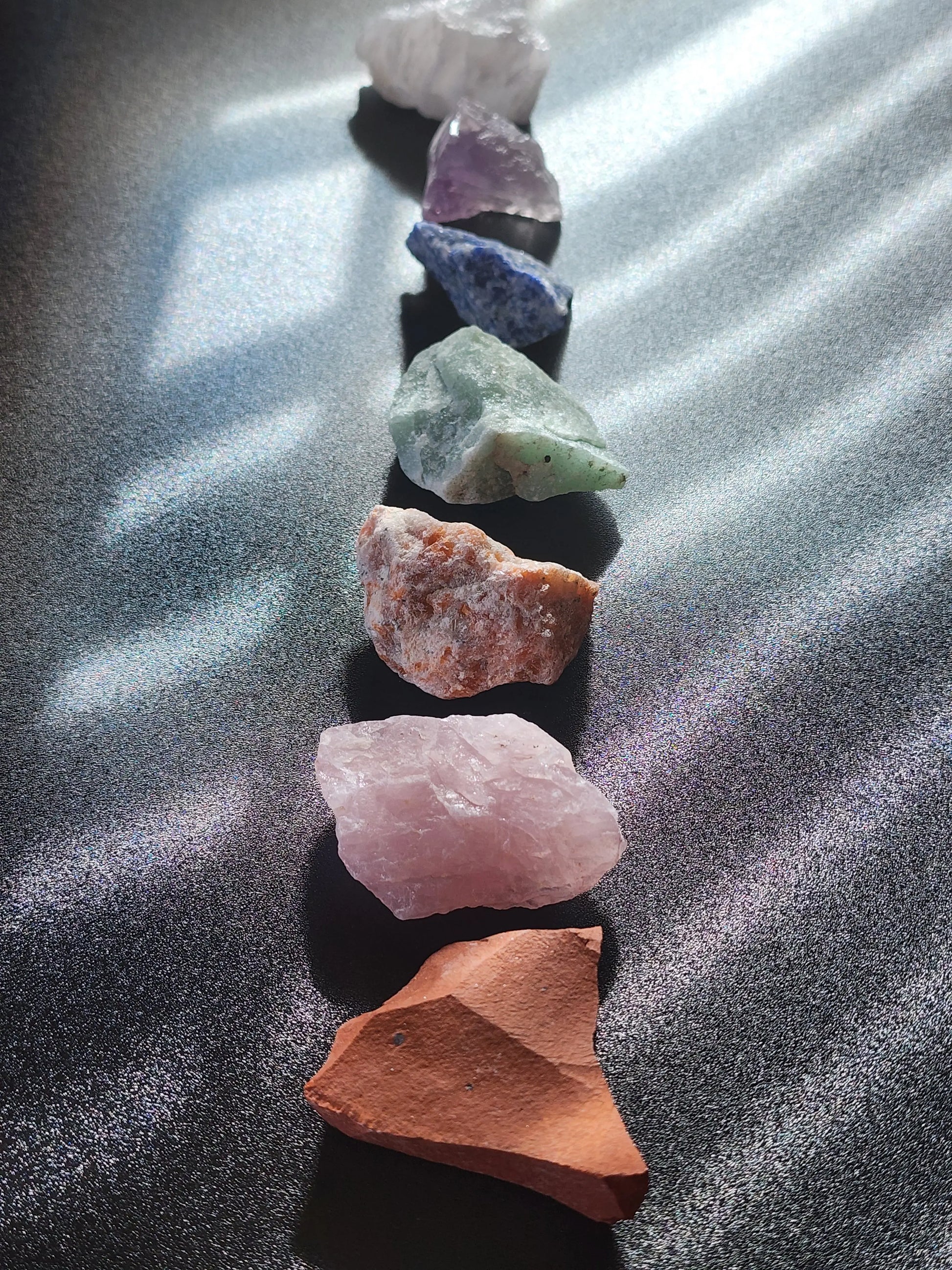 Blessed 7Chakra Stones Healing Crystal Bag | Blessed With Reiki Charged Healing Energy 7chakrasrus