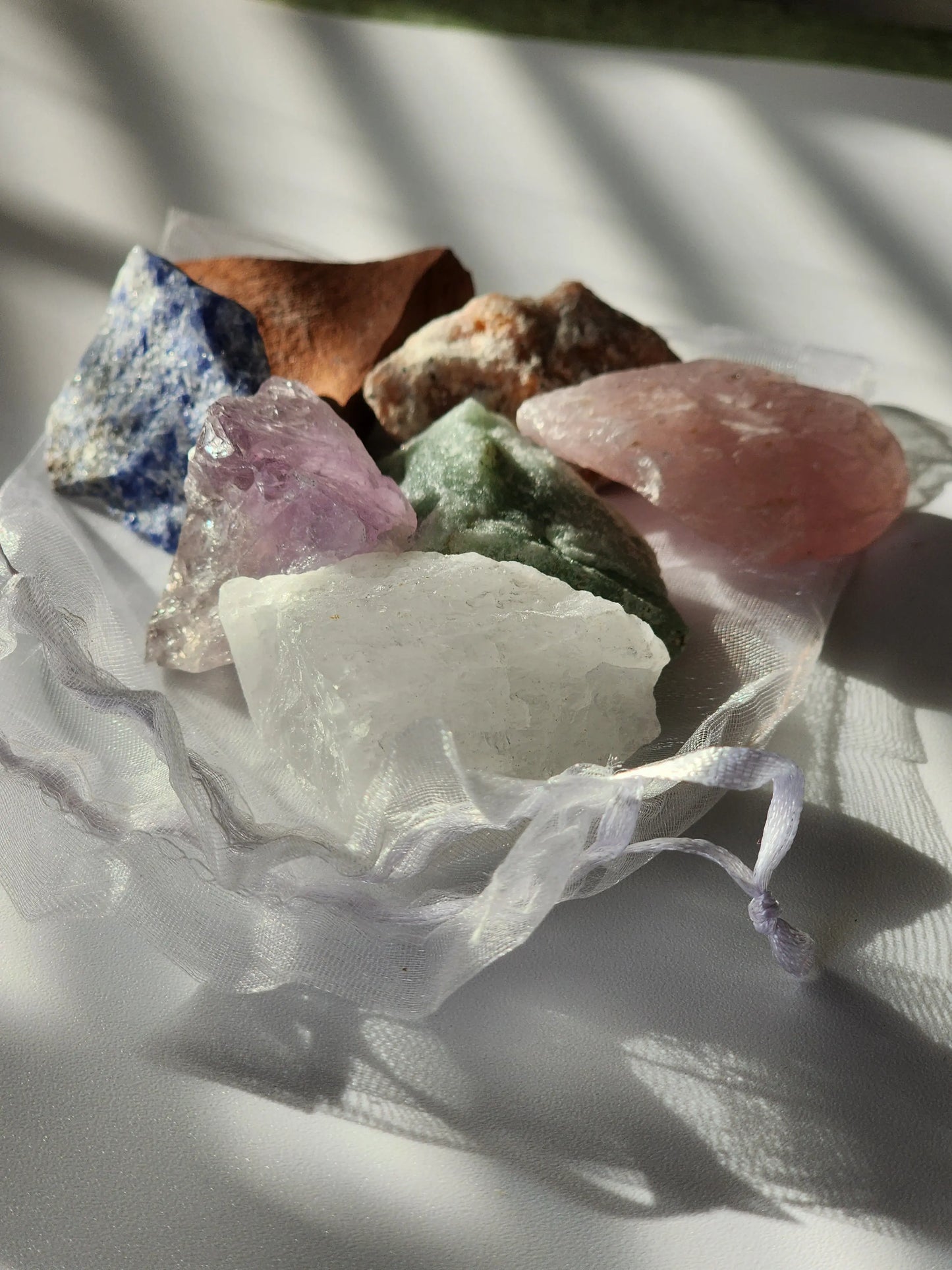 Blessed 7Chakra Stones Healing Crystal Bag | Blessed With Reiki Charged Healing Energy 7chakrasrus