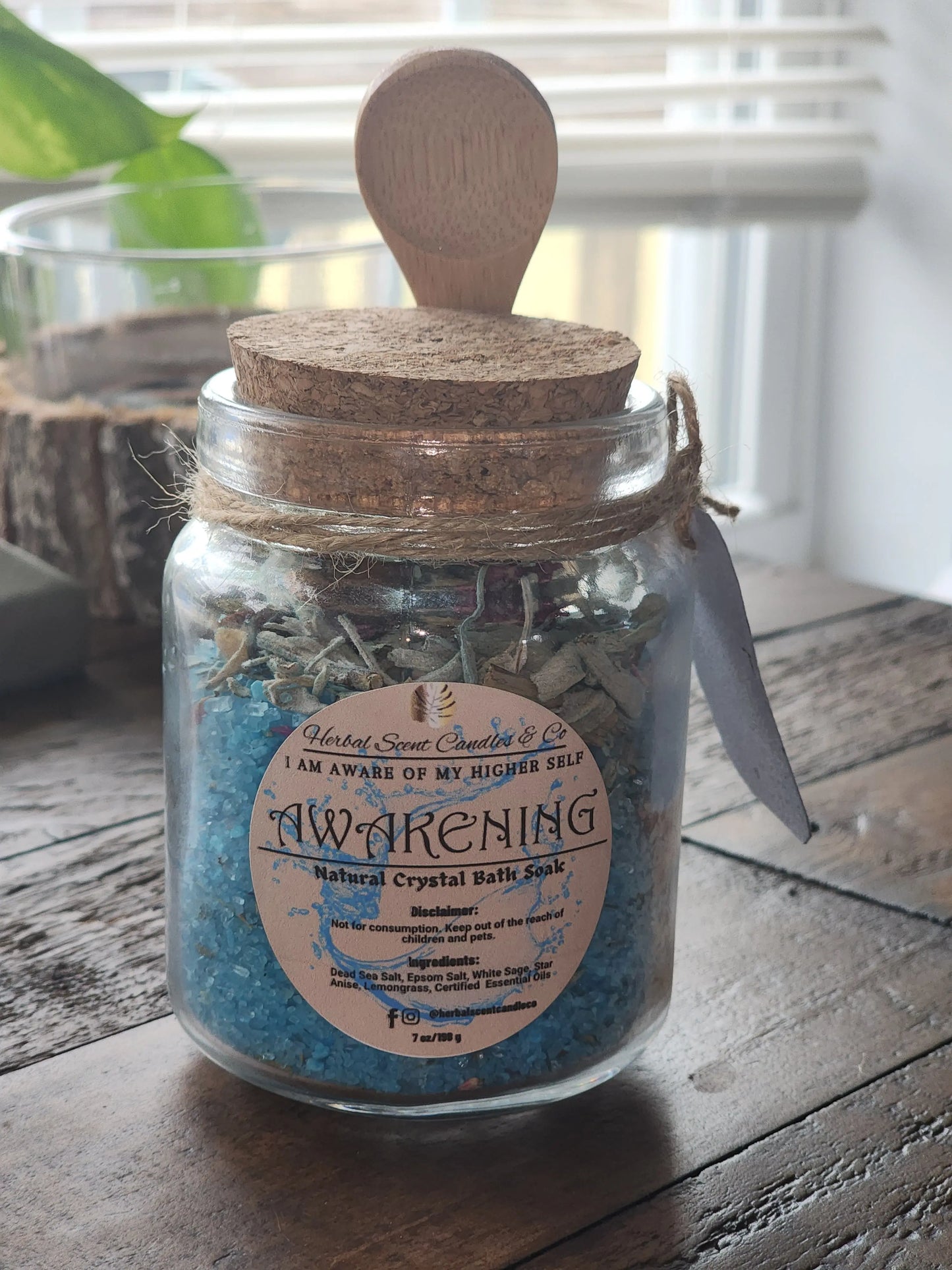 Awakening All-Natural Organic Crystal Bath Soak Herbal Scent Candles & Co.