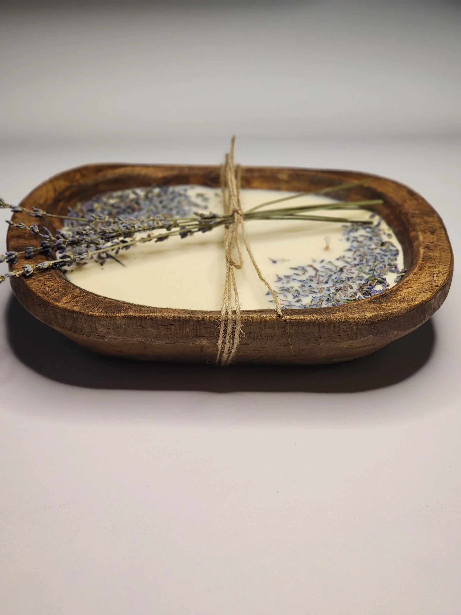 3-Wick Lavender Soy Wax Dough Bowl Candle Herbal Scent Candle & Co.