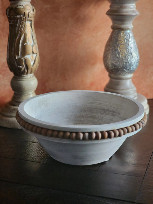 Palo Santo & White Sage Beaded Energy Cleansing 2-wick Candle Bowl | Aromatherapy Herbal Scents Candle & Co.