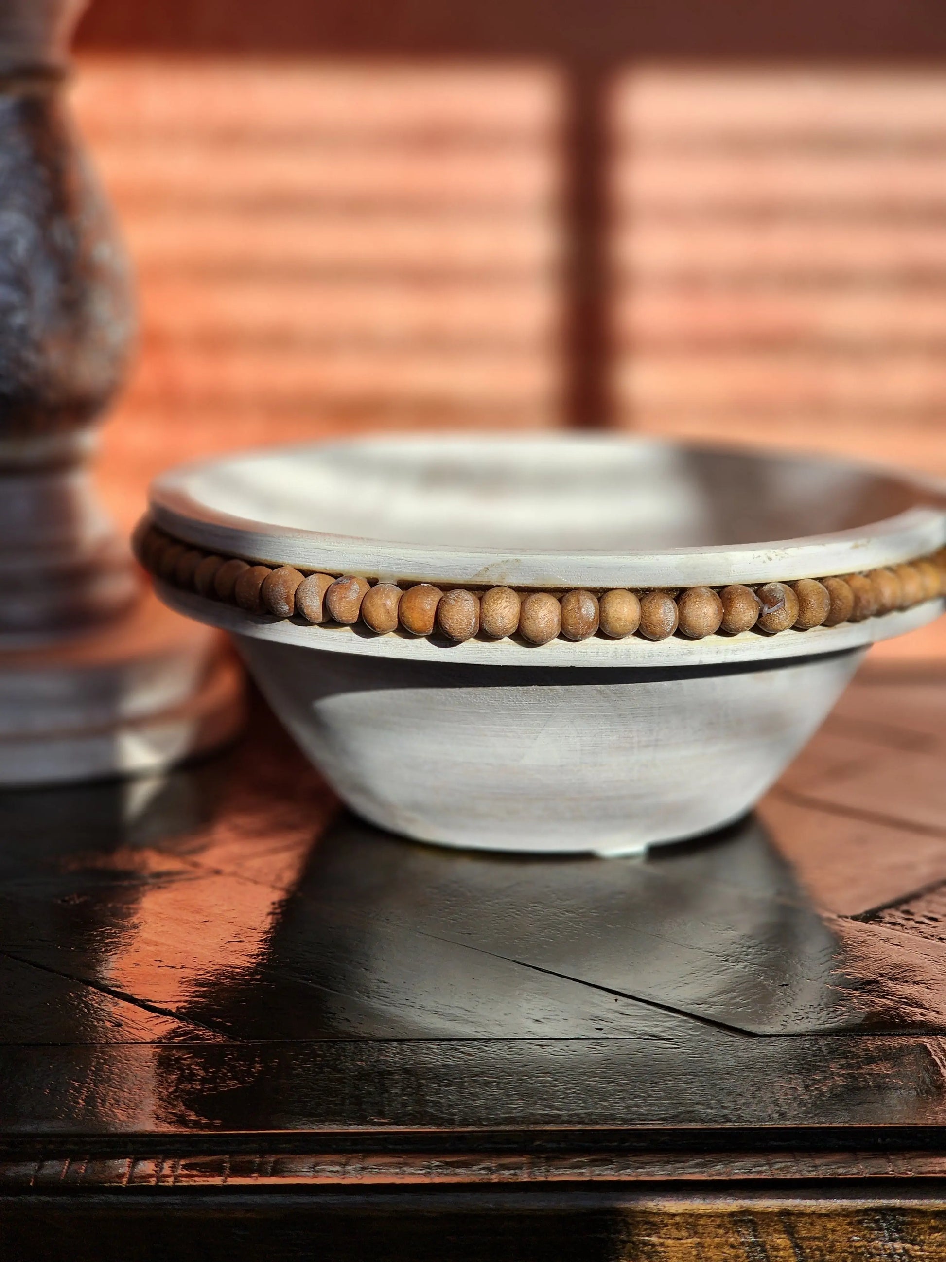 Palo Santo & White Sage Beaded Energy Cleansing 2-wick Candle Bowl | Aromatherapy Herbal Scents Candle & Co.