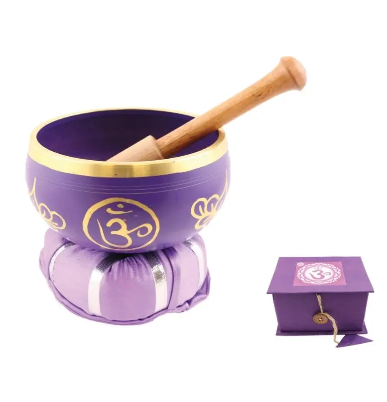 Crown Chakra (Sahasrara) Tibetan Hand Painted Singing Bowl | Mediation Healing | Sound Healing | Consciousness | ॐ Seventh Chakra 7chakrasrus