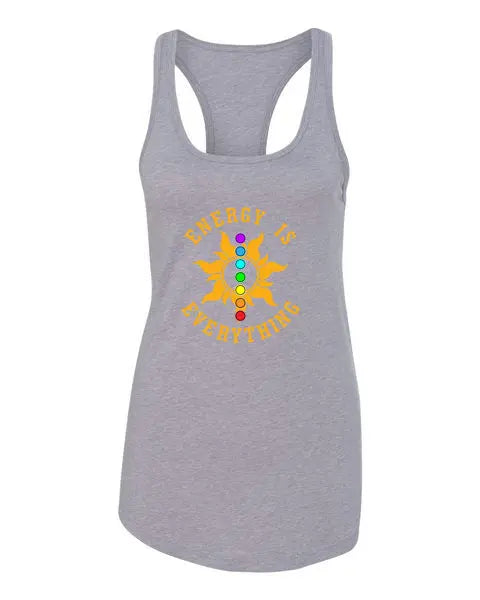 Energy Is Everything Women's Racerback Tank - Sun Chakra 7Suns Apparel