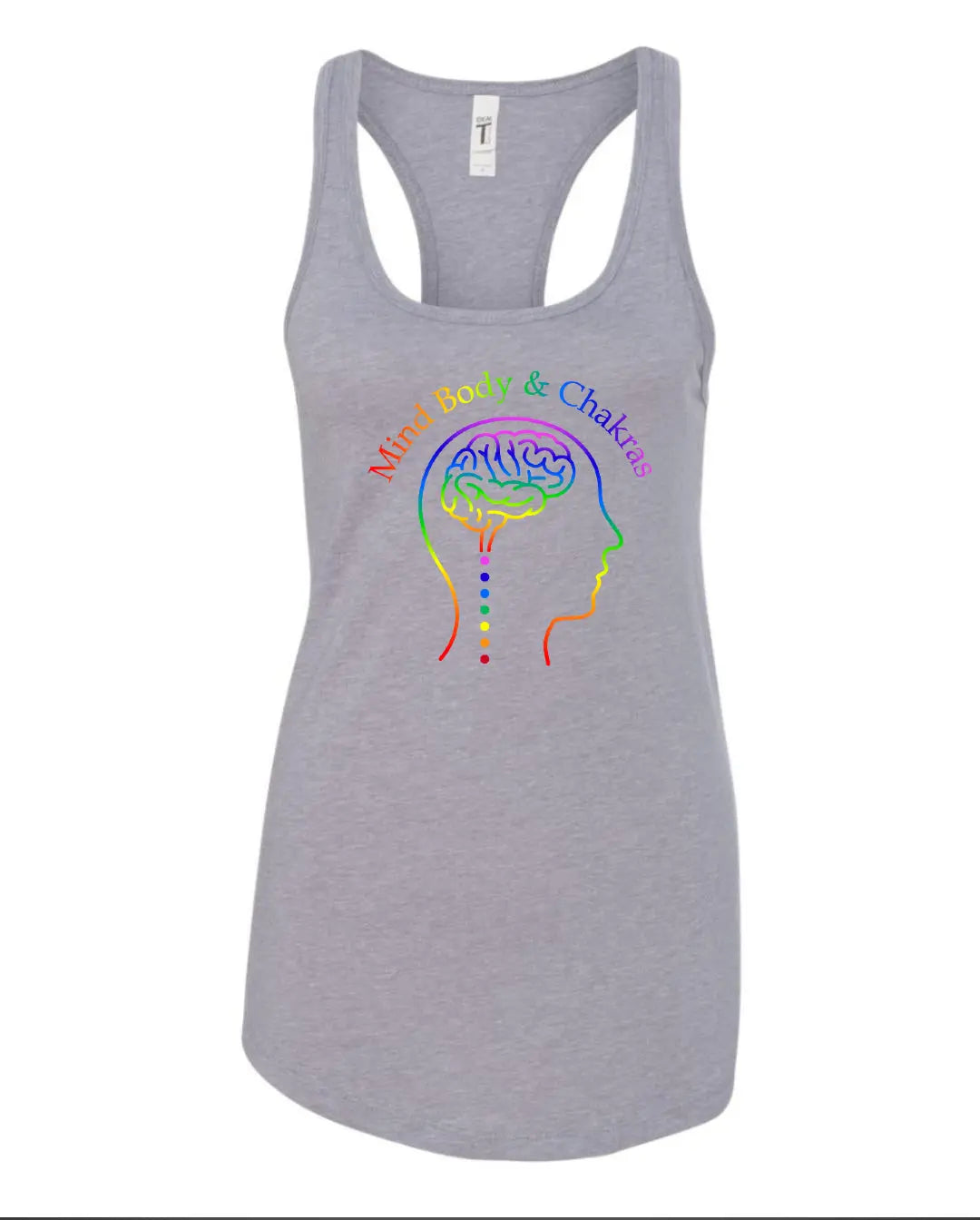 Mind Body & Chakras Women's Racerback Brain Tank 7Suns Apparel