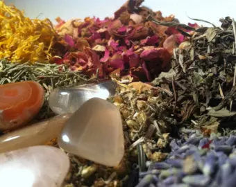 Customized Organic (7) Herbal Blend Lingam Steam With Crystal - Prostate Steam Herbal Scent Candles & Co.