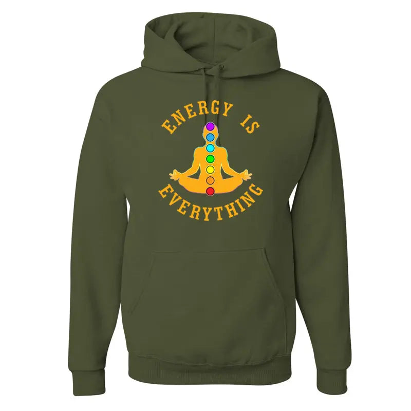 Energy is Everything - Meditation - Pullover Hoodie Sweatshirt 7Suns Apparel