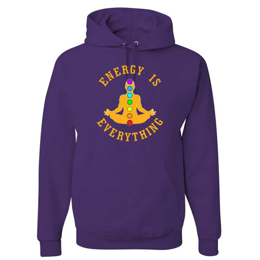 Energy is Everything - Meditation - Pullover Hoodie Sweatshirt 7Suns Apparel