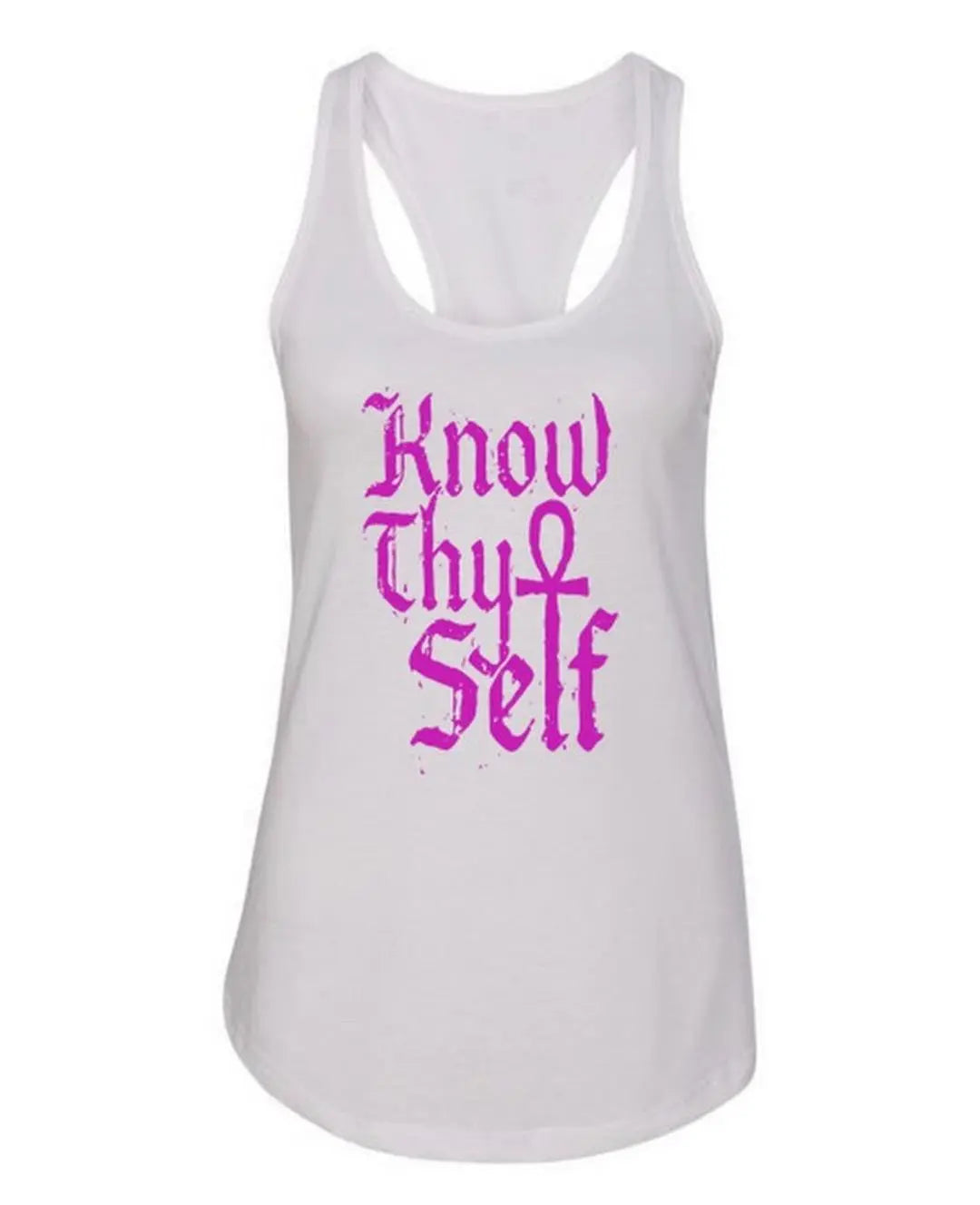 Know Thyself, Women's Racer Back Tank Top 7Suns Apparel