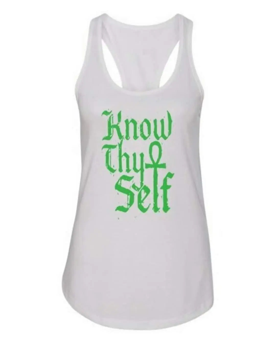Know Thyself, Women's Racer Back Tank Top 7Suns Apparel