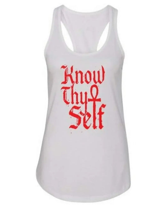Know Thyself, Women's Racer Back Tank Top 7Suns Apparel