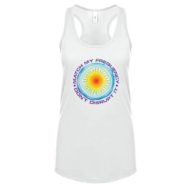 Match My Frequency Women's Racerback Tank Top 7Suns Apparel