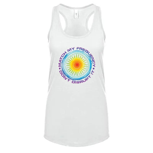 Match My Frequency Women's Racerback Tank Top 7Suns Apparel